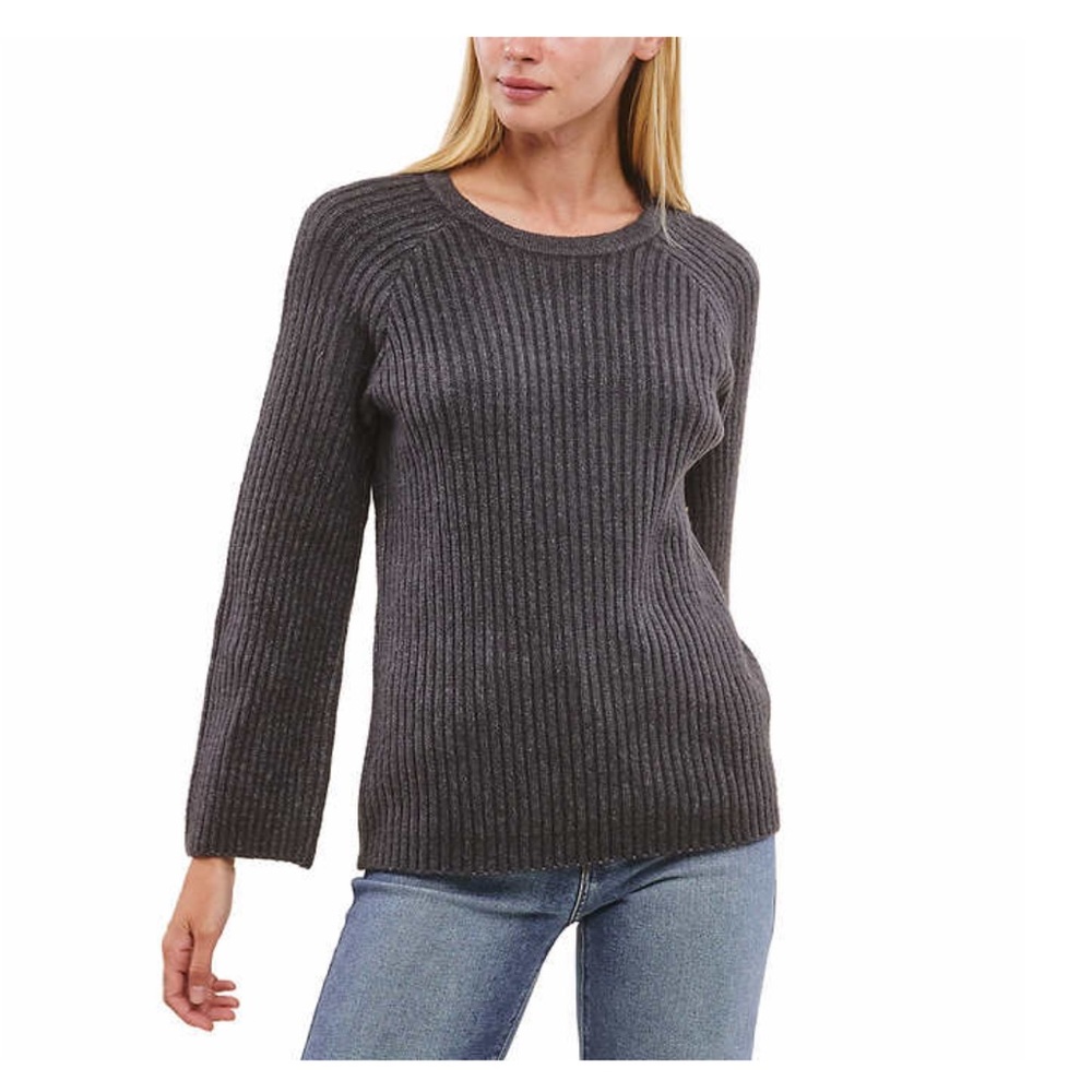 NWT Fever Ladies' Ribbed Crewneck Sweater